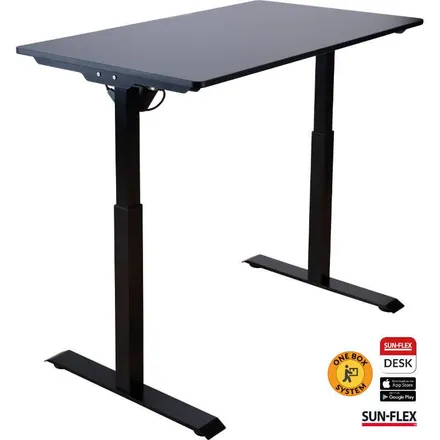 Reguleeritav arvutilaud Sun-Flex Elite 120x60 must