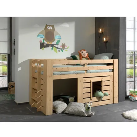 Poolkõrge voodi Oliver 90x200 tamm