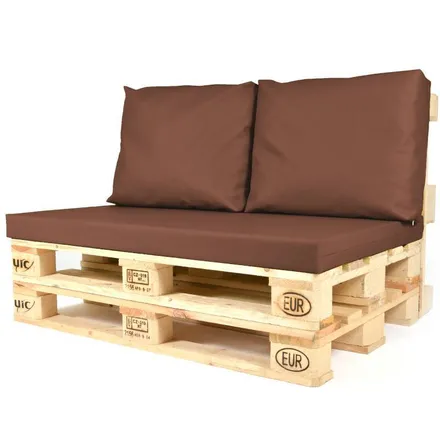 Euroaluse seljatoepadjad Original 50x60 pruun 2tk