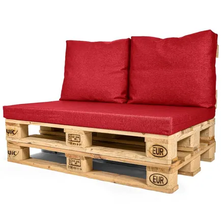 Euroaluse seljatoepadjad Style 50x60 punane 2tk