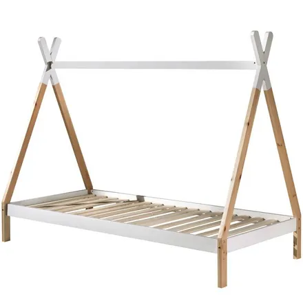 Vipack Voodi Tipi 90x200 valge/naturaalne