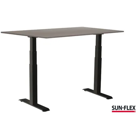 Reguleeritav töölaud Sun-Flex Adapt VI 160x80 must/hall