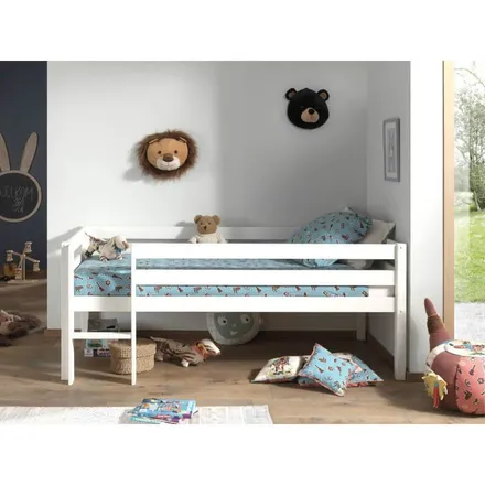 Voodi redeliga Pino 90x200 valge