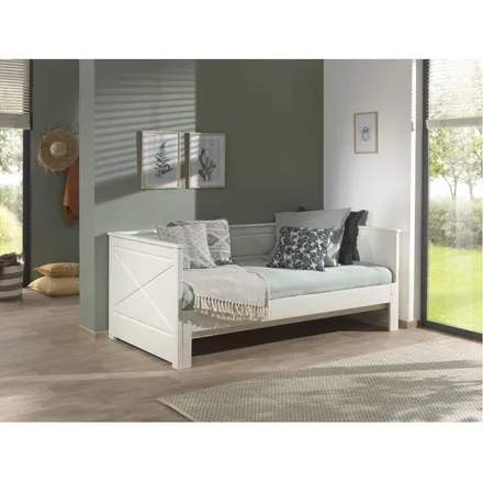 Vipack Laiendatav voodi Pino 90-180x200 valge