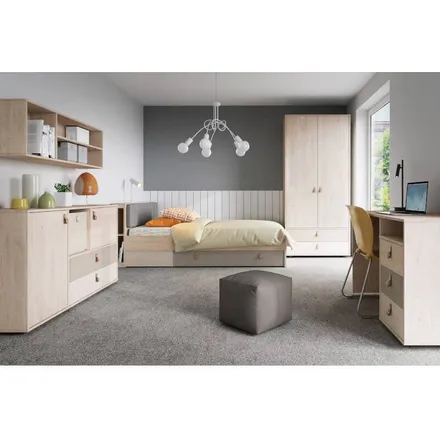 Riidekapp Denim beež/hall