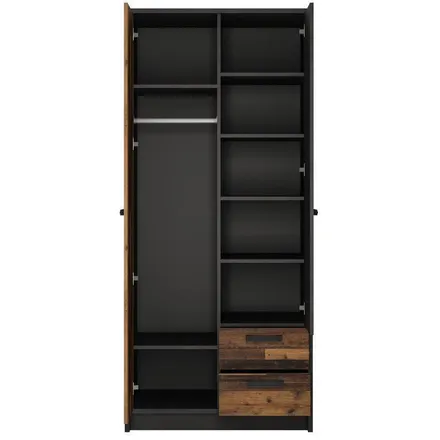 Riidekapp Nubi pruun/betoon