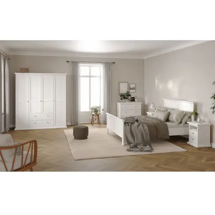 Voodi Paris 140x200 valge