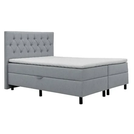 Pesukastiga kontinentaalvoodi Lisbeth pocket 160x200 hall