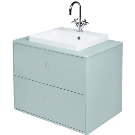 Tenzo valamukapp+valamu Color Bath salveiroheline