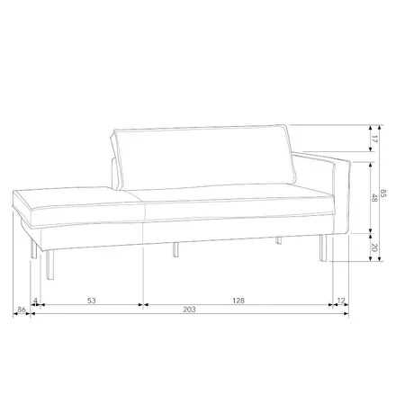 WOOOD Kanapee Rodeo parem khaki