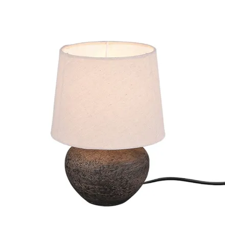 Laualamp Lou pruun/valge