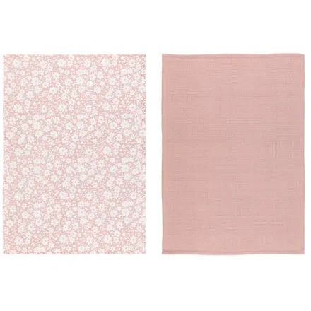 Köögirätikud Bloom 50x70 roosa/valge 2 tk