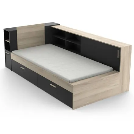 Voodi Life Function 90x190/200 kronberg/must
