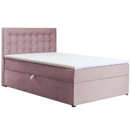 Pesukastiga kontinentaalvoodi Marina pocket 90x200 vanaroosa