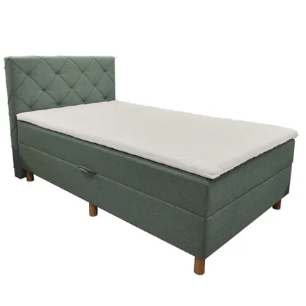 Pesukastiga kontinentaalvoodi Sborg 120x200 roheline