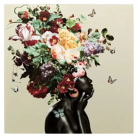 Klaaspilt Bouquet Beauty 100x100