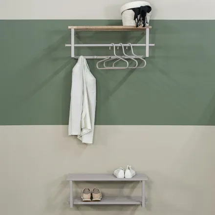 Spinder Design seinanagi/mütsiriiul Marco taupe/tamm