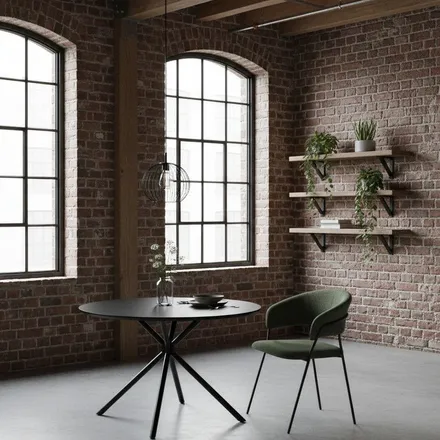 Söögilaud Bevel D120 must