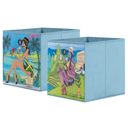 Tekstiilkarp Motivebox sinine