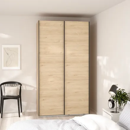 Lükandustega riidekapp Como 2lu hickoty tamm