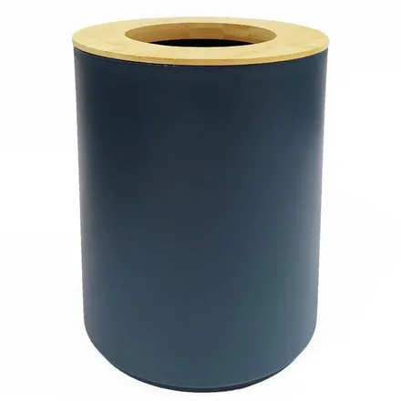 Prügikast Bin 5L tumesinine/bambus