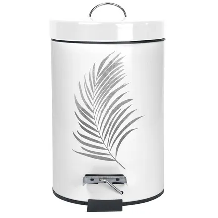 Prügikast Orbella 3L valge/hõbedane