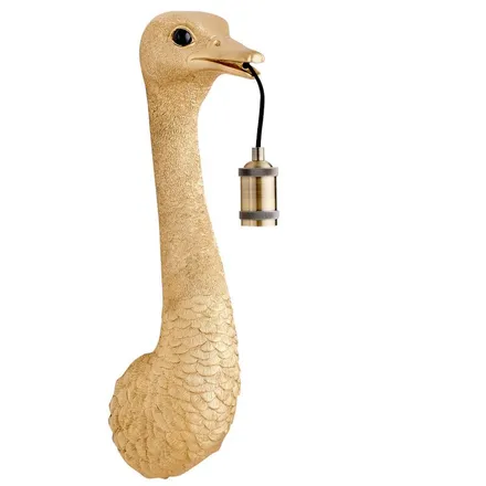 Light&Living Seinalamp Ostrich H57.5 kuldne