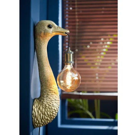 Seinalamp Ostrich H72 kuldne