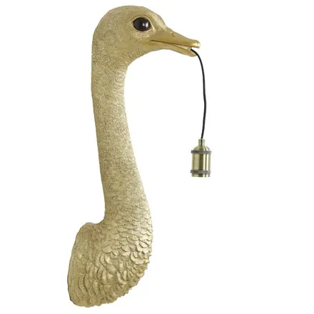 Seinalamp Ostrich H72 kuldne