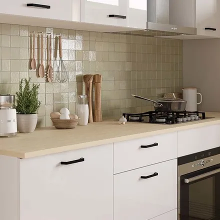 Ahjukapp Bianco 60 valge kõrgläige/tamm