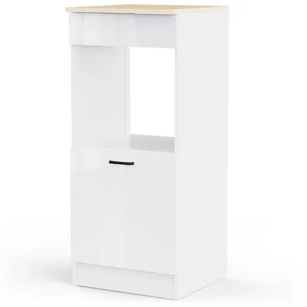 Ahjukapp Bianco 1u valge kõrgläige/tamm