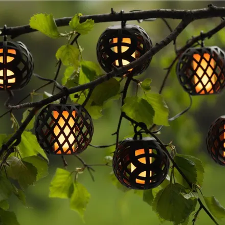 Solar aiavalgusti Flame 10 tk