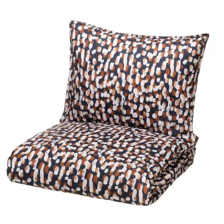 Voodipesukomplekt Fanni K Ombra 150X210/50x60 sinine/pruun