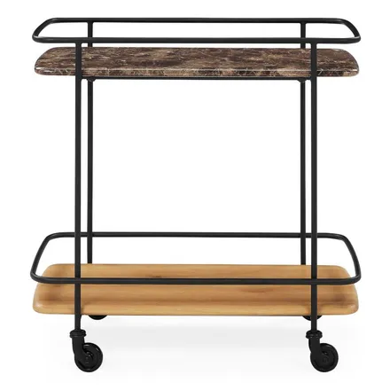 CoreOne abilaud ratastel Trolley 70x40 pruun/tamm