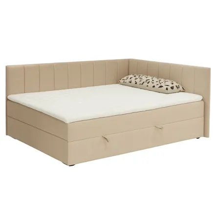 Pesukastiga voodi Ken 120x200 beež