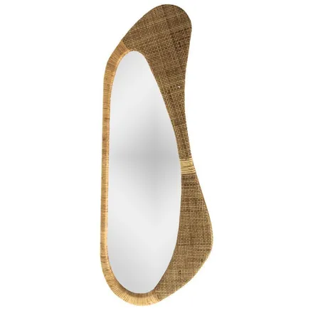 Peegel Rattan 40x107 pruun