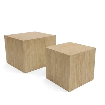 Diivanilaudade komplekt Bud Kuubik 2tk beež