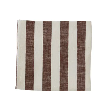 OYOY laudlina Striped 140x200 pruun