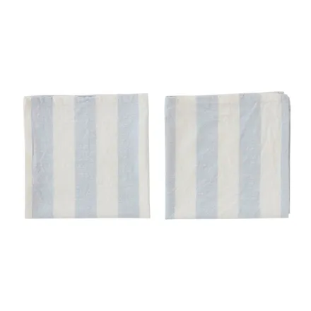 OYOY riidest salvrätikud Striped 45x45 helesinine 2tk