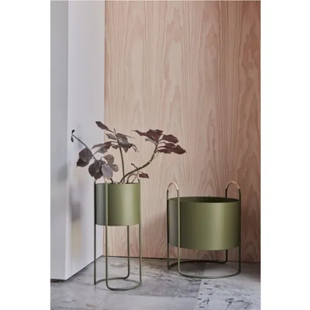 OYOY lille/ümbrispott Maki H55 oliiv