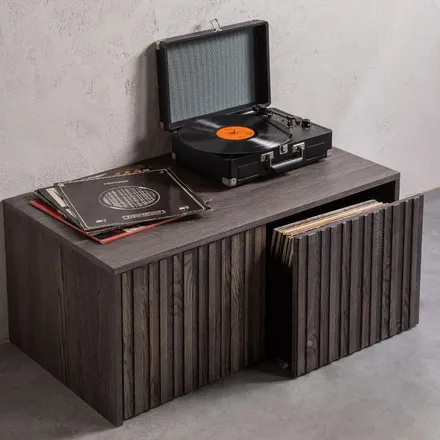 WOOOD pink/kapp Gravure 2s tumepruun