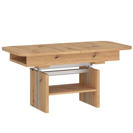 Tõstetav/pikendatav diivanilaud Cortado artisan tamm