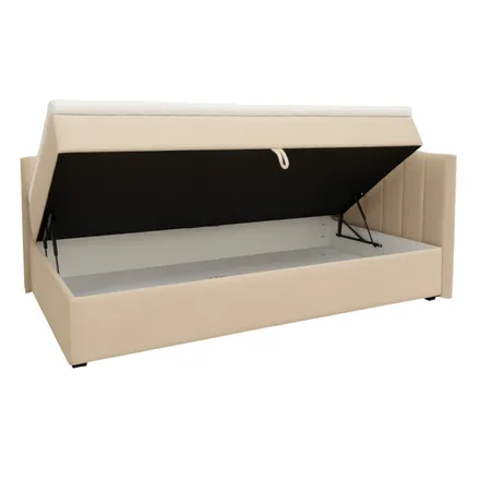 Pesukastiga voodi Ken 90x200 beež