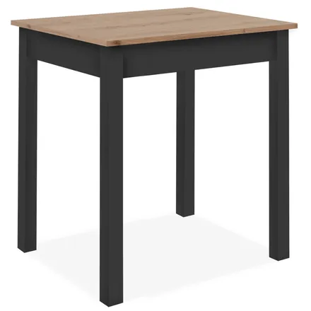 Söögilaud Capri 67x90 artisan tamm/must