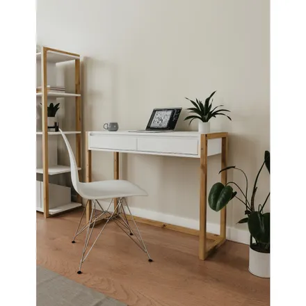 Konsoollaud Denver artisan tamm/valge