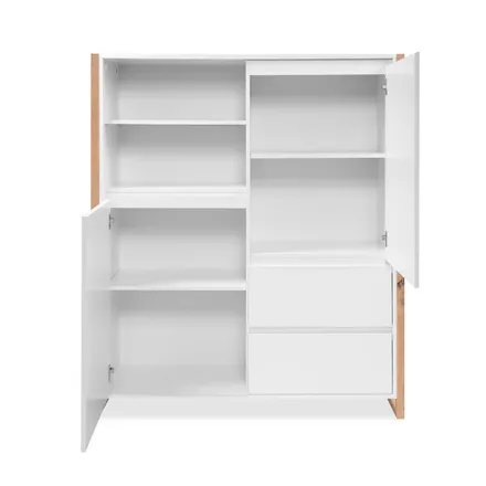 Puhvetkapp Denver 2u2s artisan tamm/valge