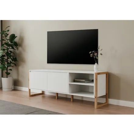 Tv-alus Denver 2u 160 artisan tamm/valge