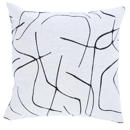 Dekoratiivpadi Royce 45x45 valge/must