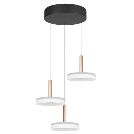 Laelamp Celeste 3 must/valge/pruun
