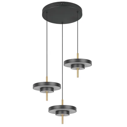 Laelamp Keaton 3 must/messing